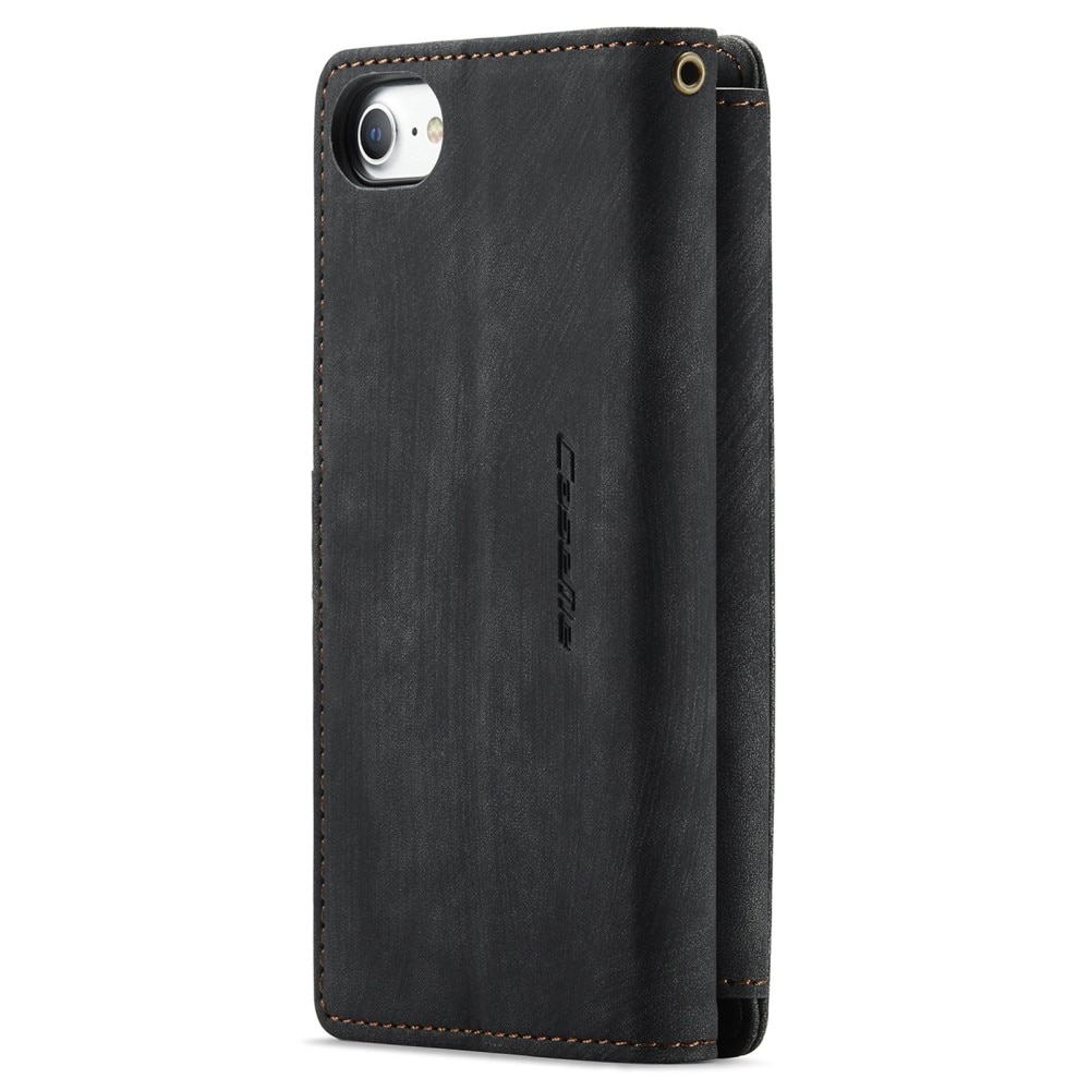 Bookcover hoesje Rits iPhone 6/6s zwart