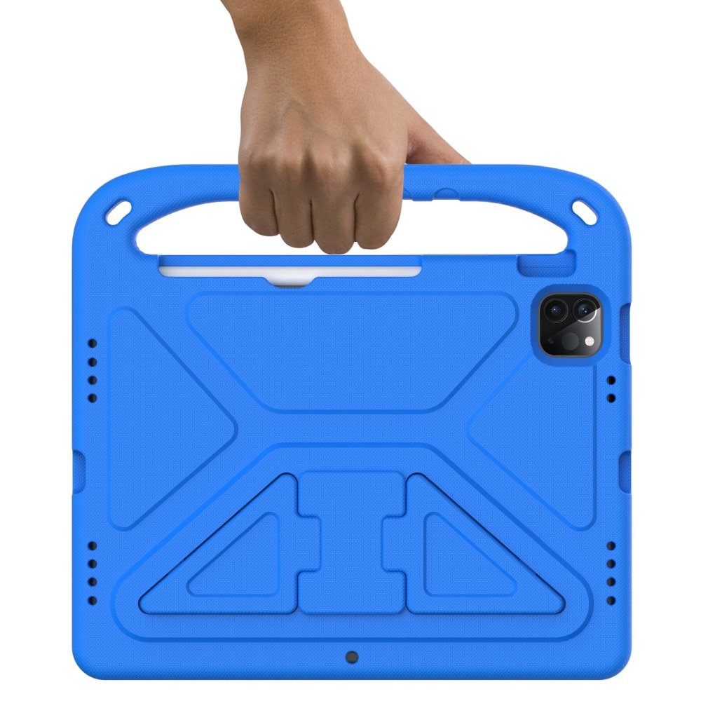 iPad Pro 11 3rd Gen (2021) EVA-hoes met handvat blauw