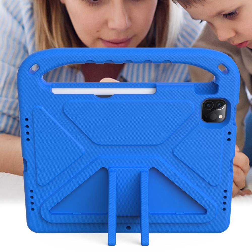iPad Pro 11 3rd Gen (2021) EVA-hoes met handvat blauw