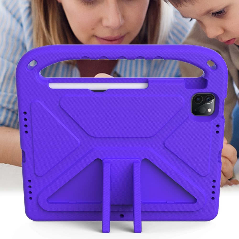 Apple iPad Pro 11 3rd Gen (2021) EVA-hoes met handvat Paars