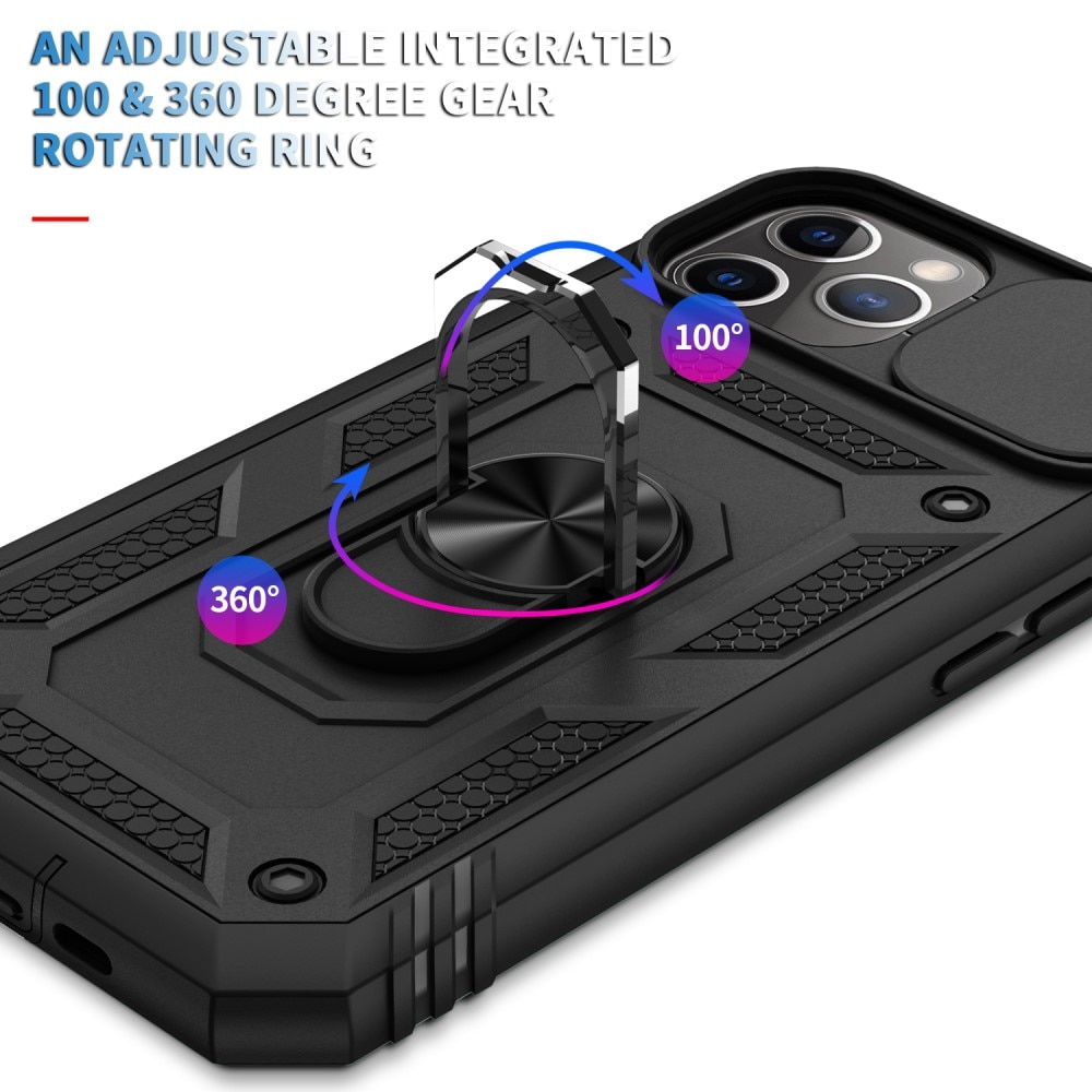 iPhone 11 Pro Hybridcase Ring+Camera Protector zwart