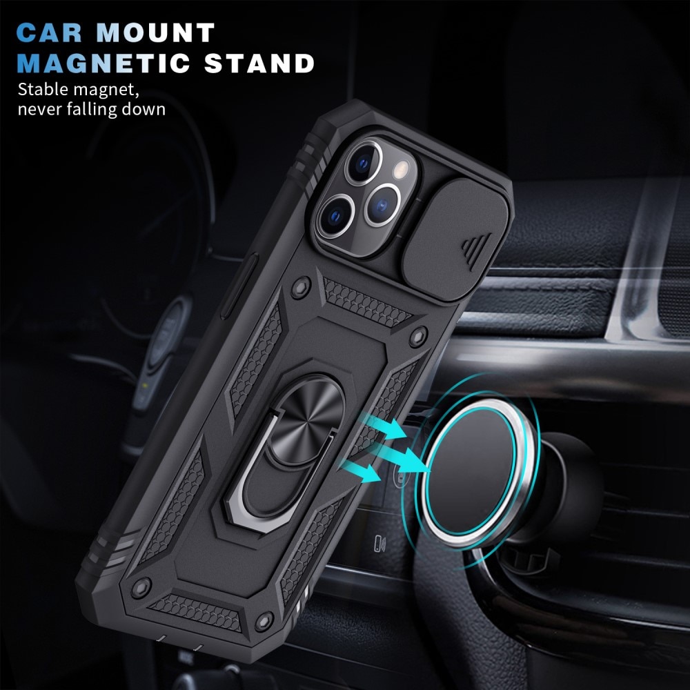 iPhone 11 Pro Hybridcase Ring+Camera Protector zwart