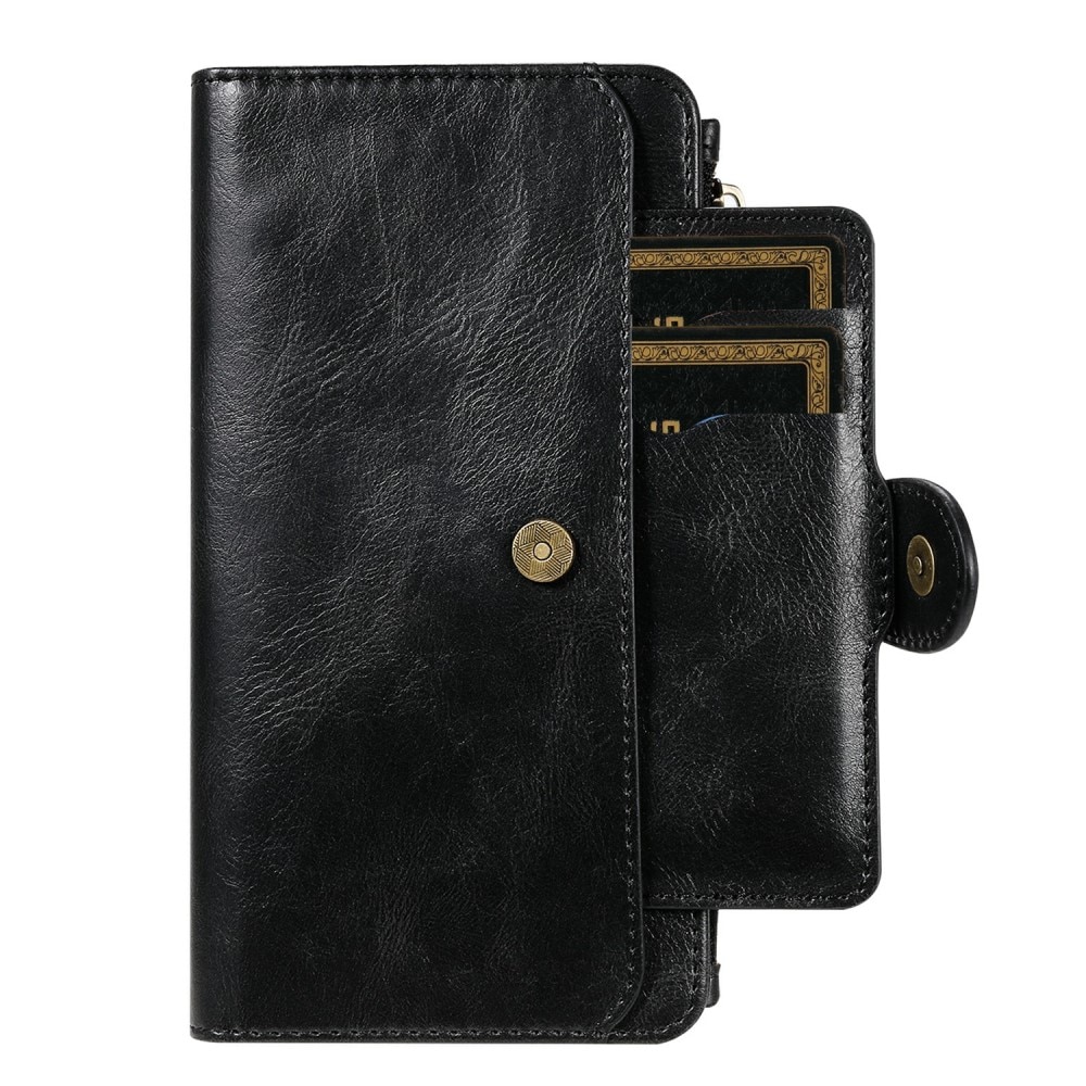 iPhone 13 Pro Magnet Leather Multi-Wallet zwart