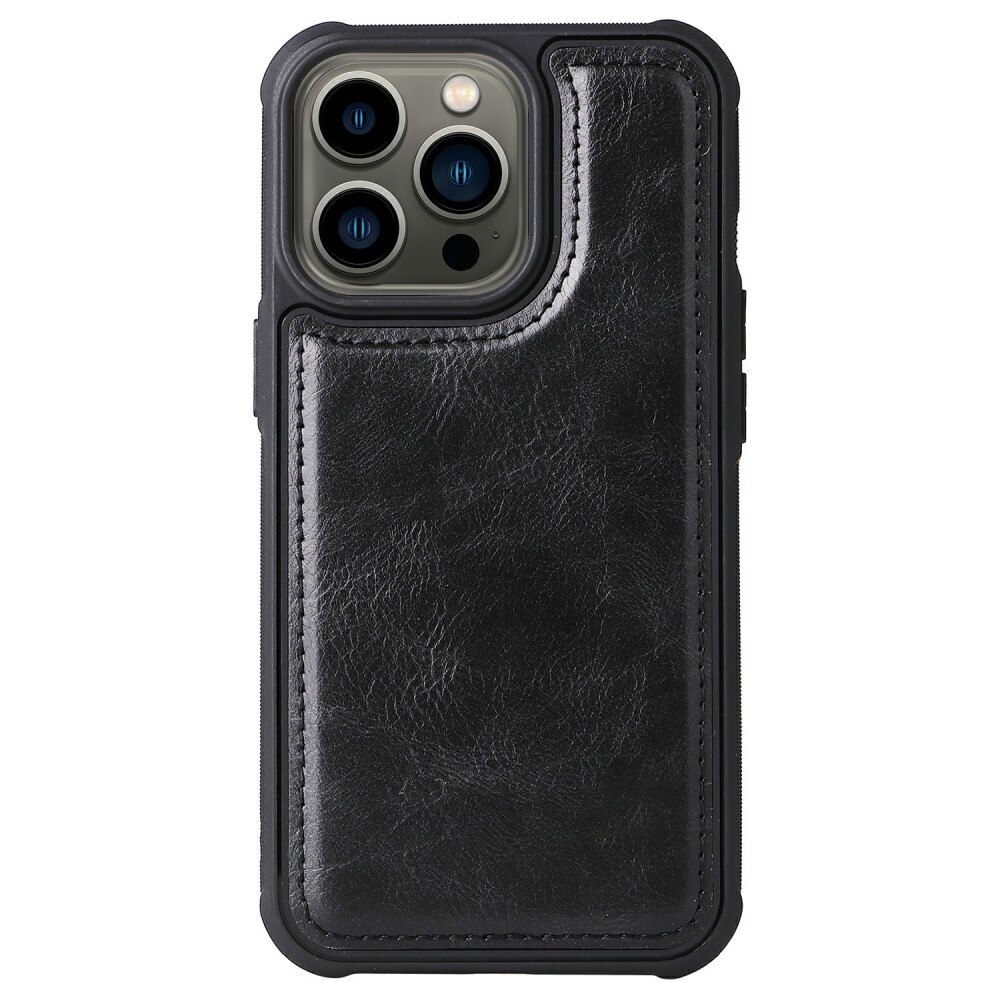 iPhone 13 Pro Magnet Leather Multi-Wallet zwart