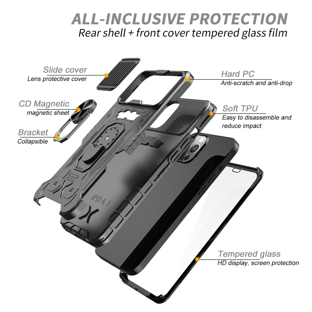 Tactical Full Protection Case iPhone 12/12 Pro black