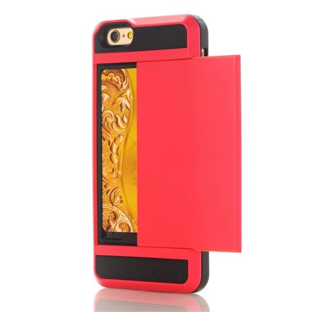 iPhone SE 2020 Hoesje met Cardslot Rood