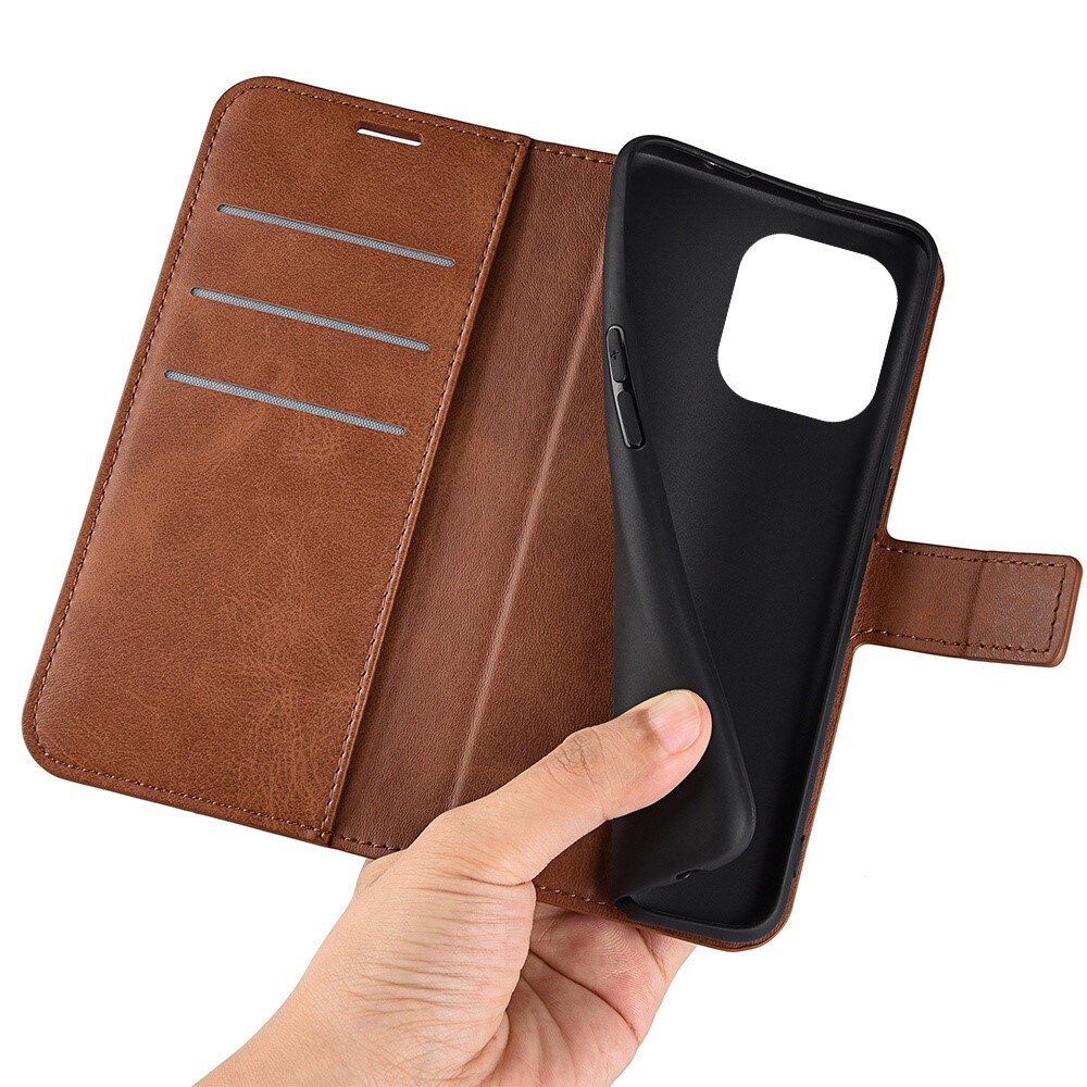 iPhone 14 Pro Leather Wallet Brown