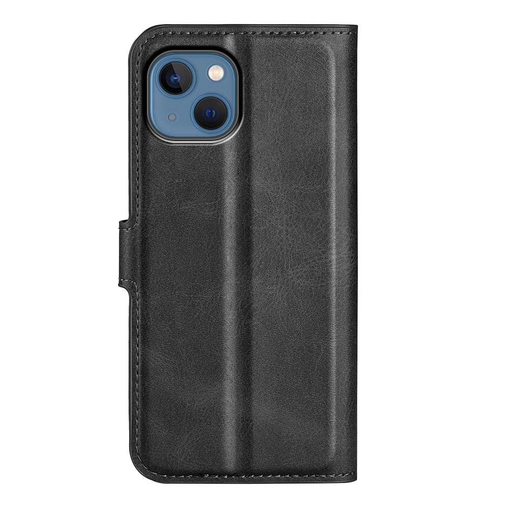 iPhone 14 Leather Wallet Zwart