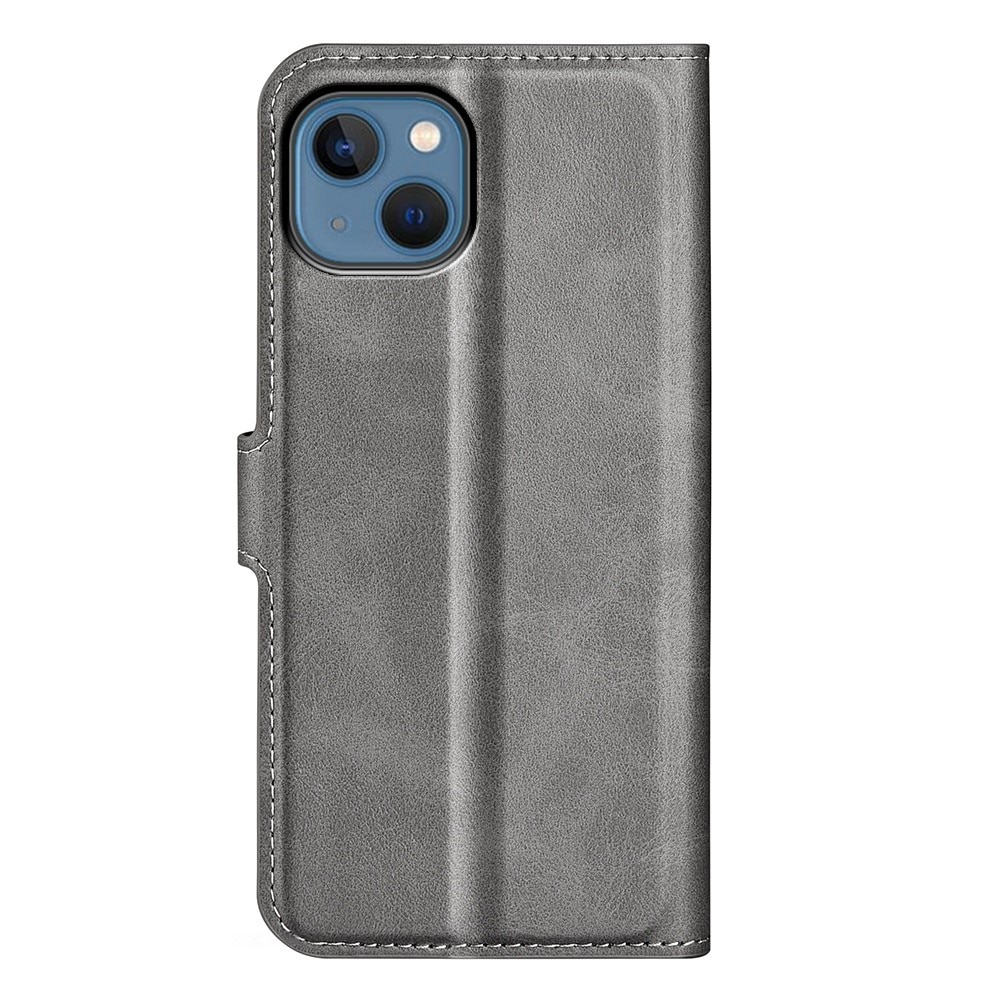 iPhone 14 Leather Wallet Grey
