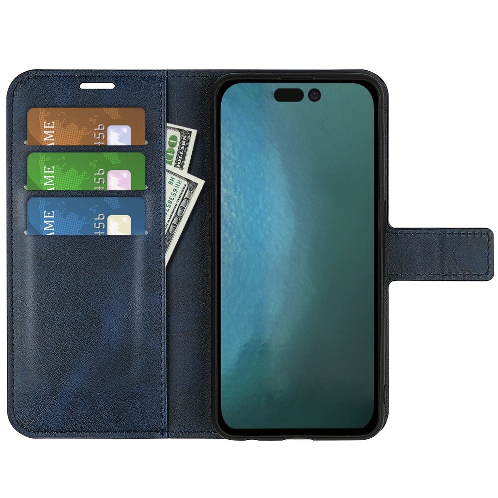 iPhone 14 Leather Wallet Blue