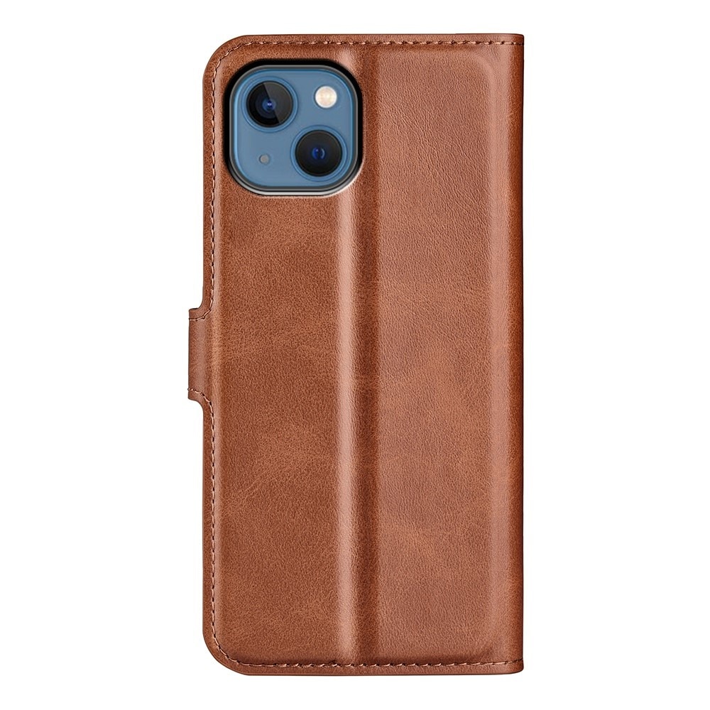 iPhone 14 Leather Wallet Brown