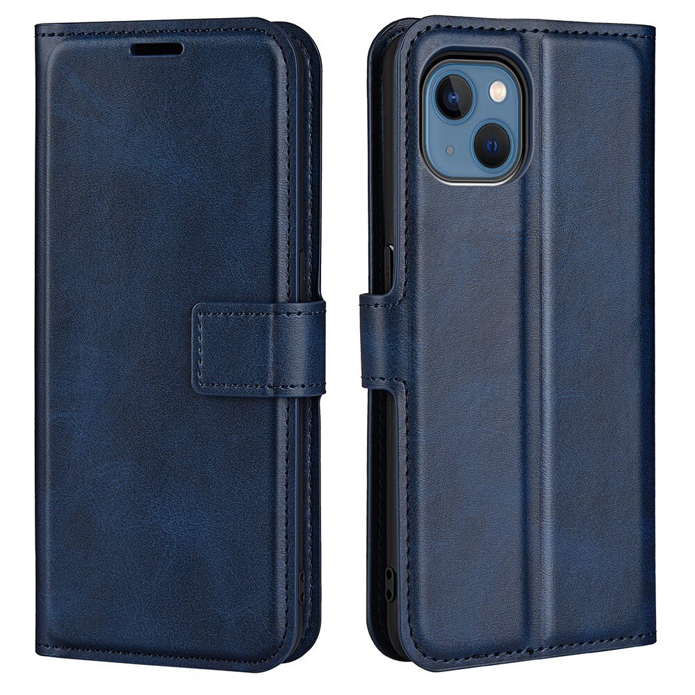 iPhone 14 Plus Leather Wallet Blue