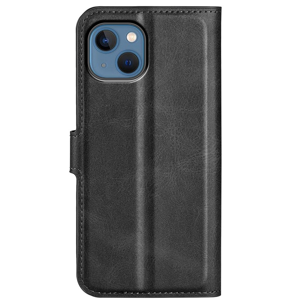 iPhone 14 Plus Leather Wallet Zwart