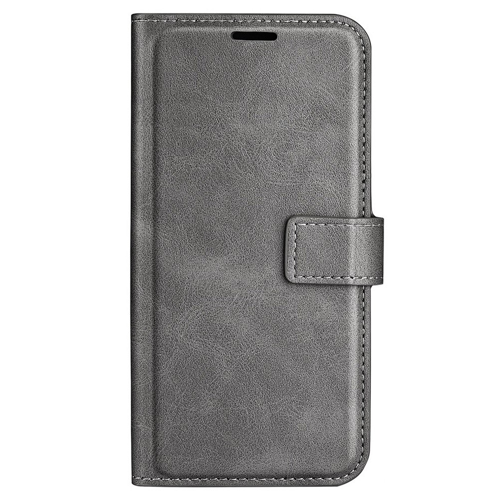 iPhone 14 Plus Leather Wallet Grey