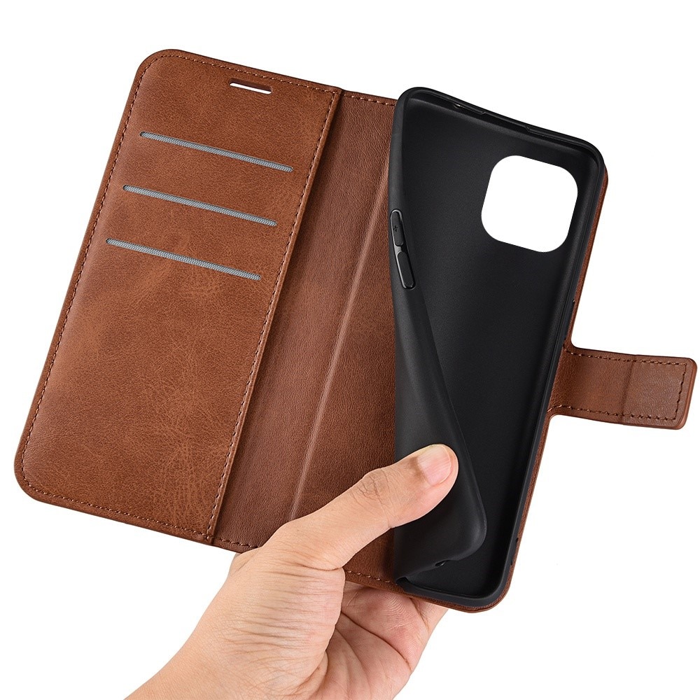 iPhone 14 Plus Leather Wallet Brown