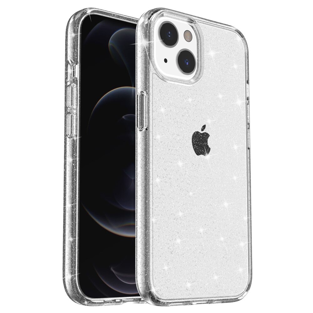 iPhone 14 Liquid Glitter Case transparant