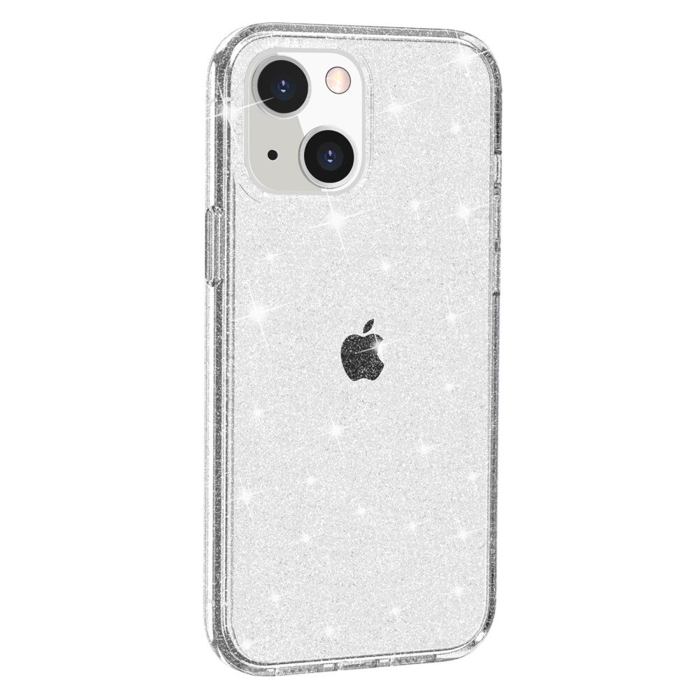 iPhone 14 Liquid Glitter Case transparant