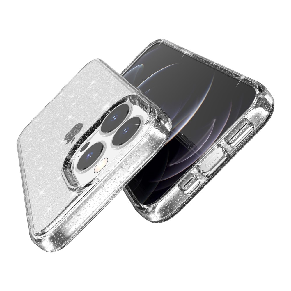 iPhone 14 Pro Liquid Glitter Case transparant