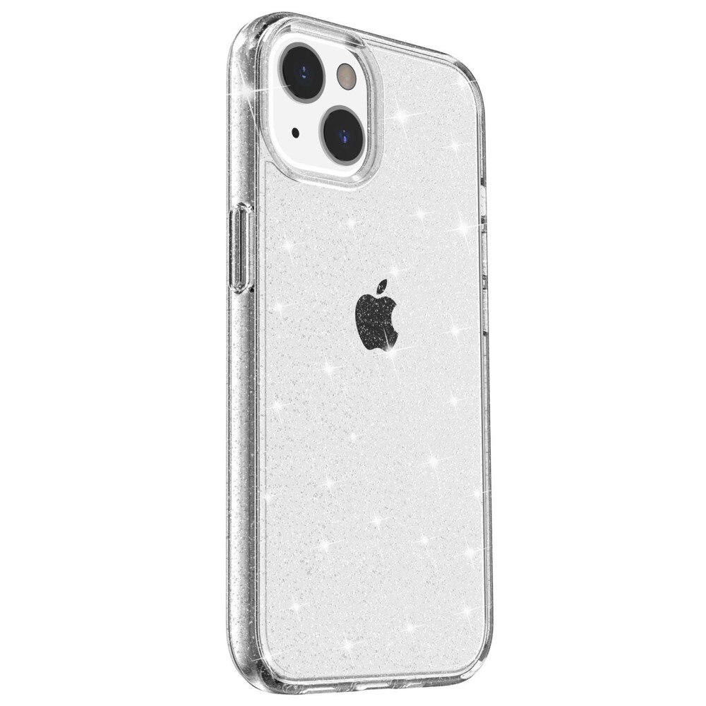 iPhone 14 Plus Liquid Glitter Case transparant