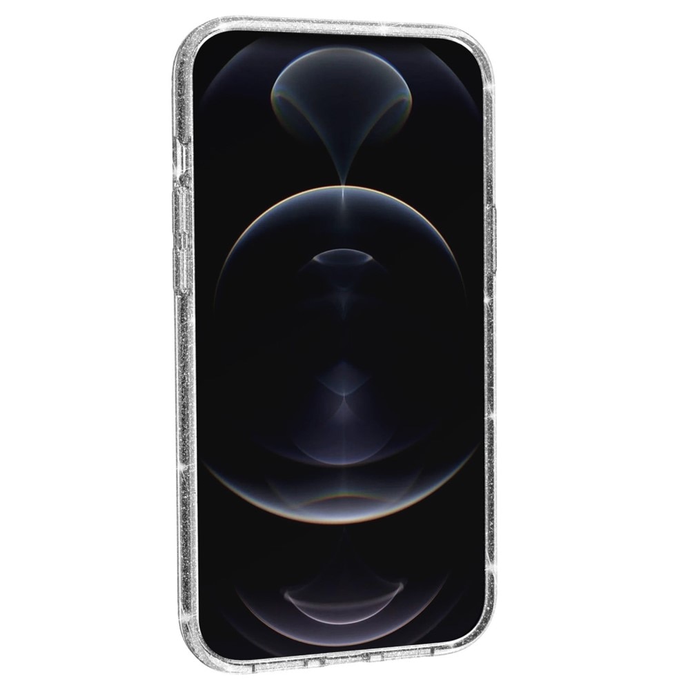 iPhone 14 Plus Liquid Glitter Case transparant