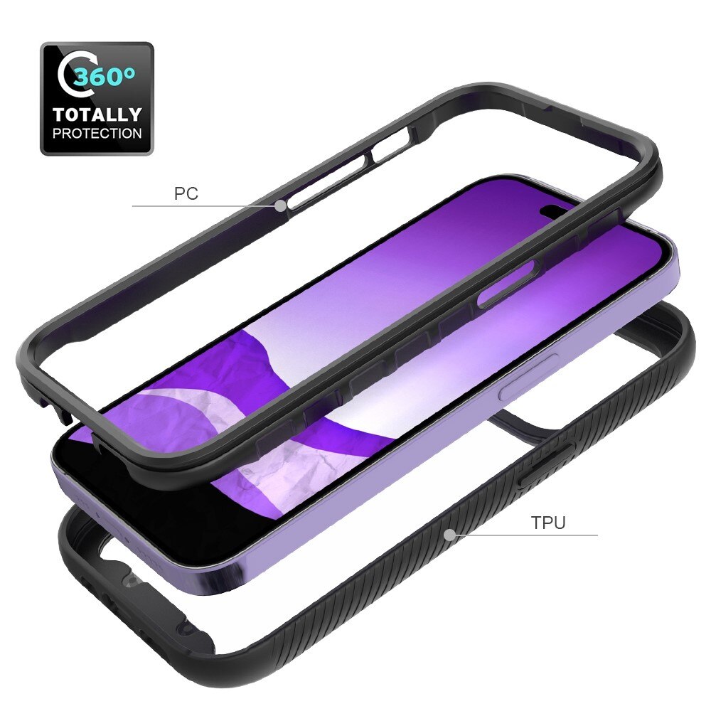 iPhone 14 Pro Full Cover Case Zwart