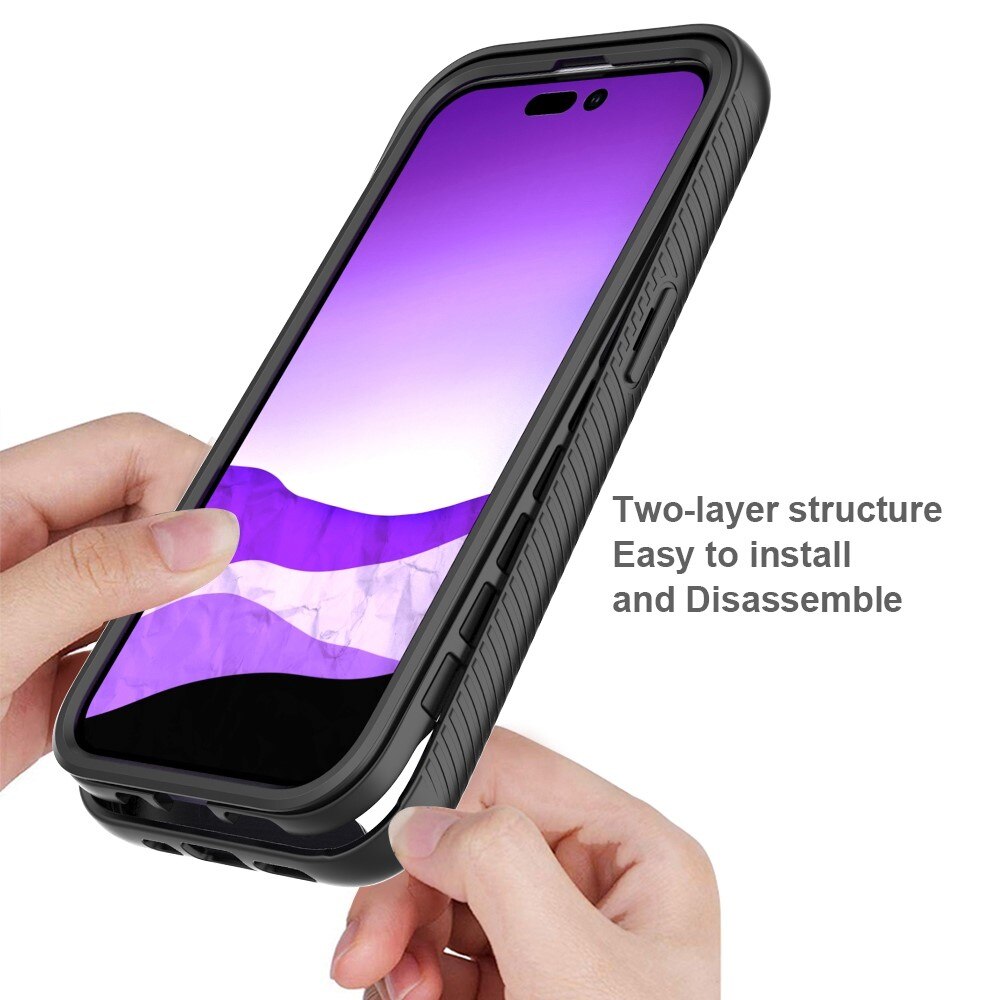 iPhone 14 Pro Full Cover Case Zwart