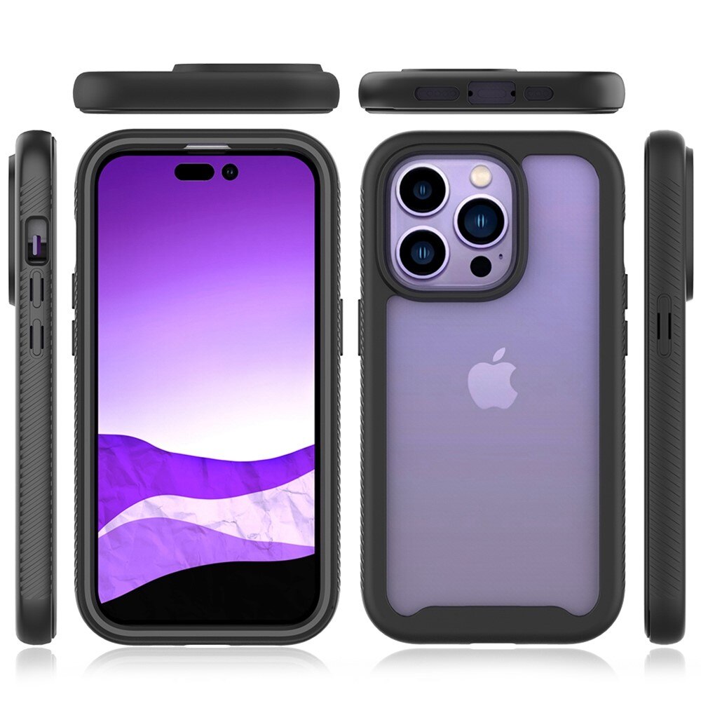 iPhone 14 Pro Full Cover Skal Zwart