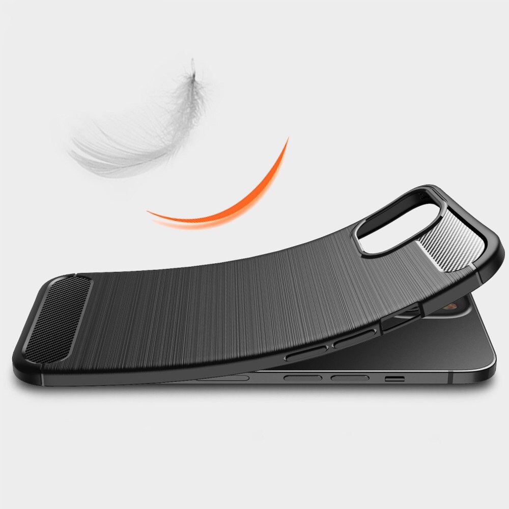 Brushed TPU Case iPhone 14 Plus Zwart