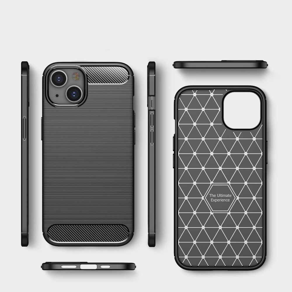 Brushed TPU Case iPhone 14 Plus Zwart