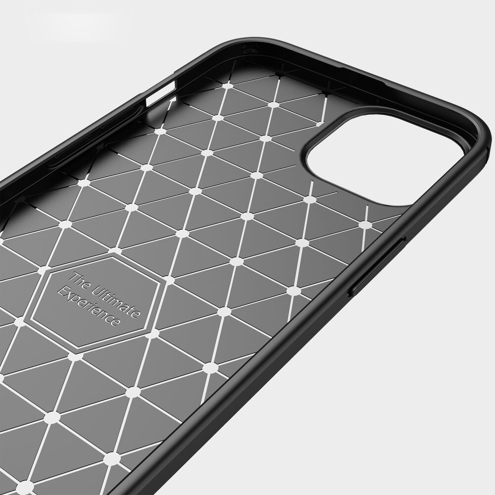 Hoesje TPU Brushed iPhone 14 Zwart