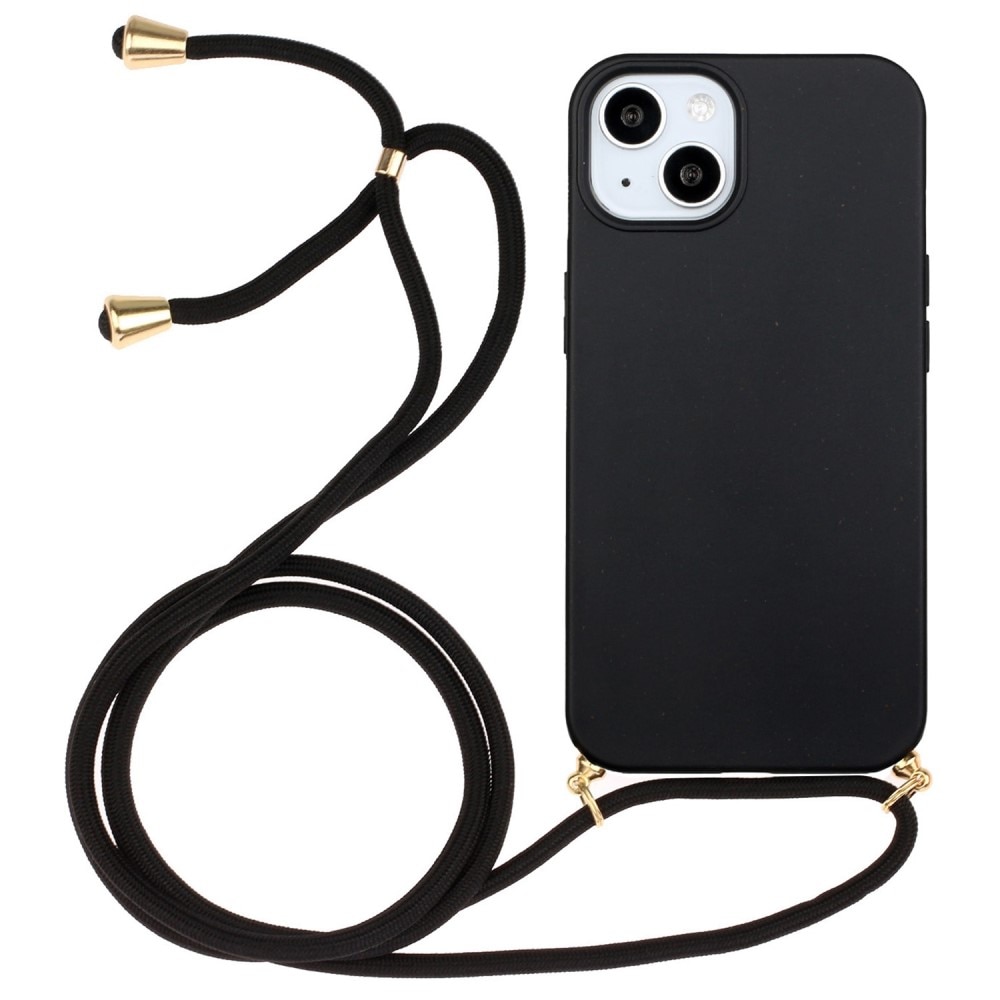 iPhone 14 Plus Hoesje Halsband Zwart