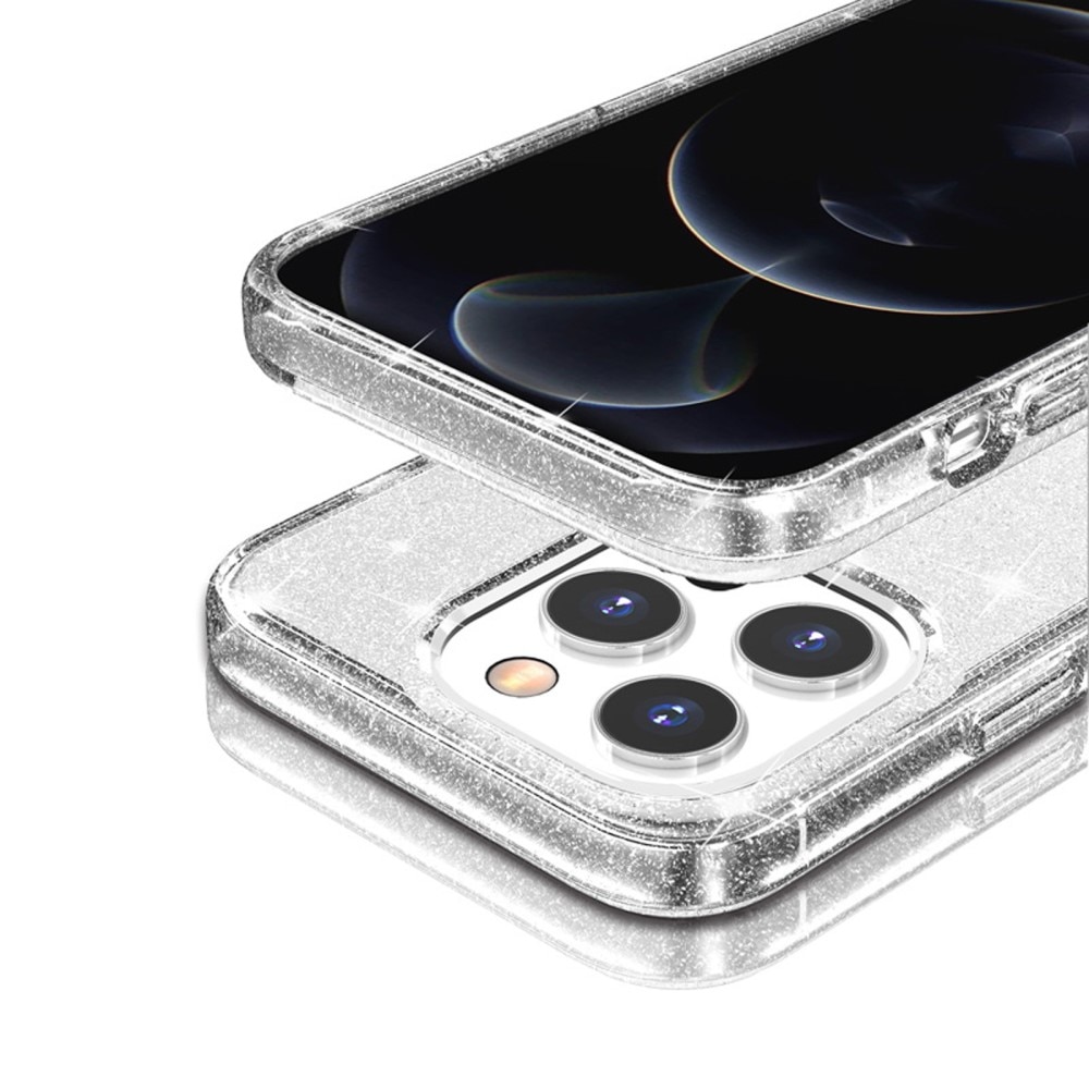 iPhone 15 Pro Liquid Glitter Case transparant