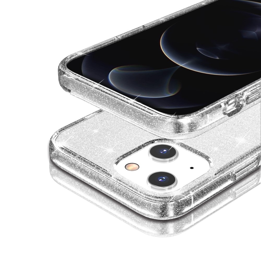 iPhone 15 Plus Liquid Glitter Case transparant