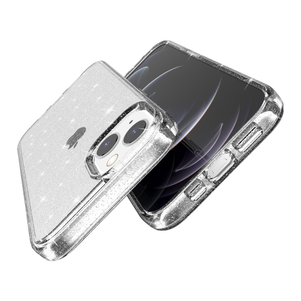 iPhone 15 Liquid Glitter Case transparant