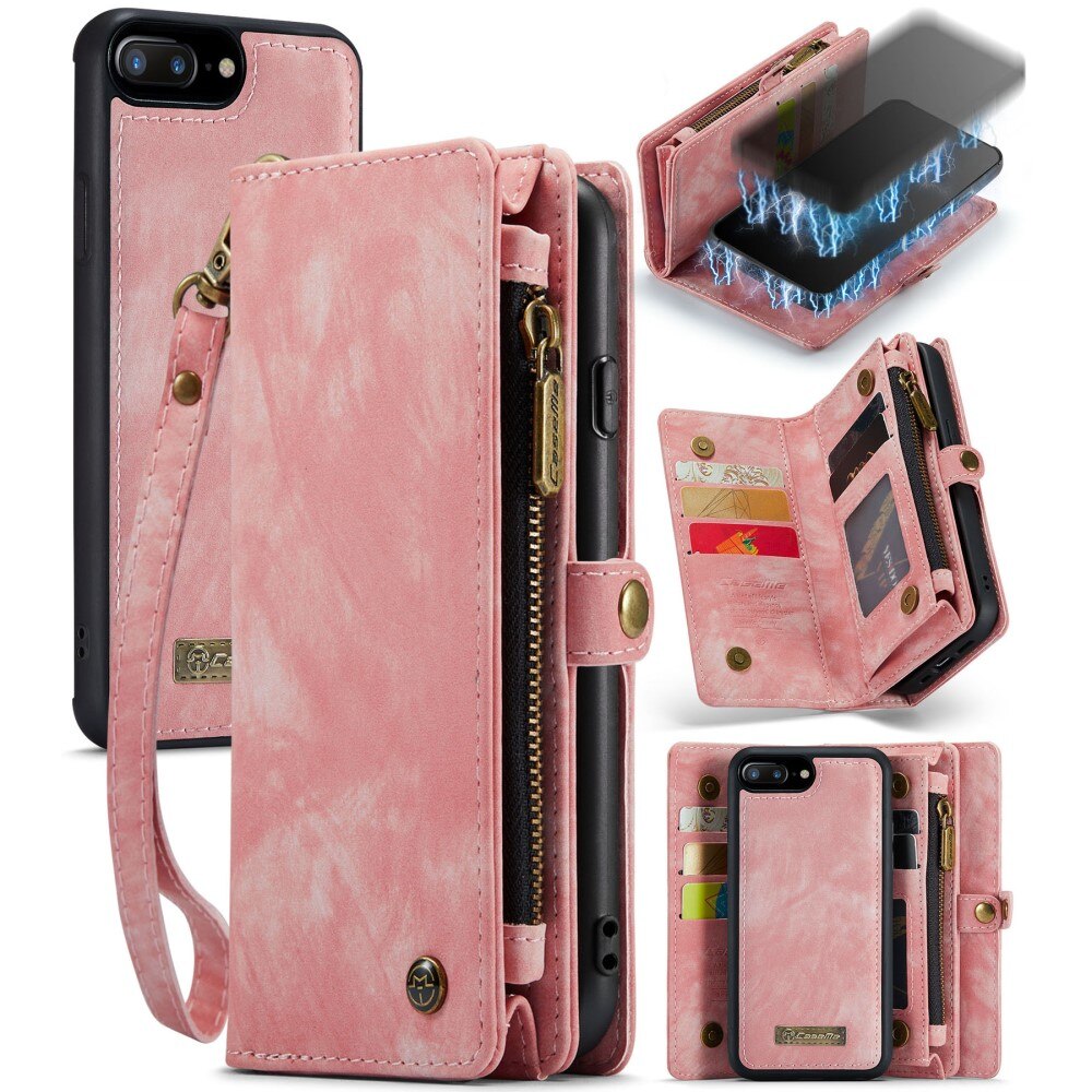 Multi-slot Hoesje iPhone 7 Plus/8 Plus roze