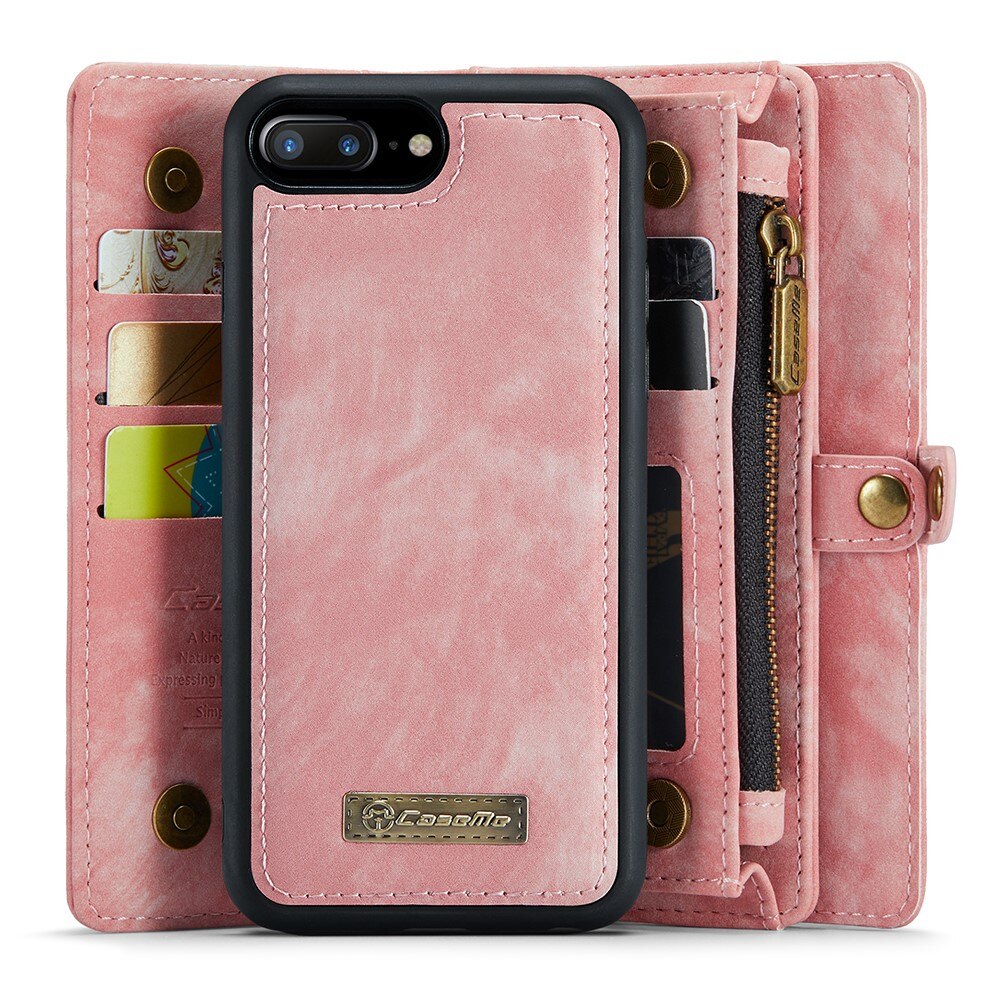 Multi-slot Hoesje iPhone 7 Plus/iPhone 8 Plus Roze