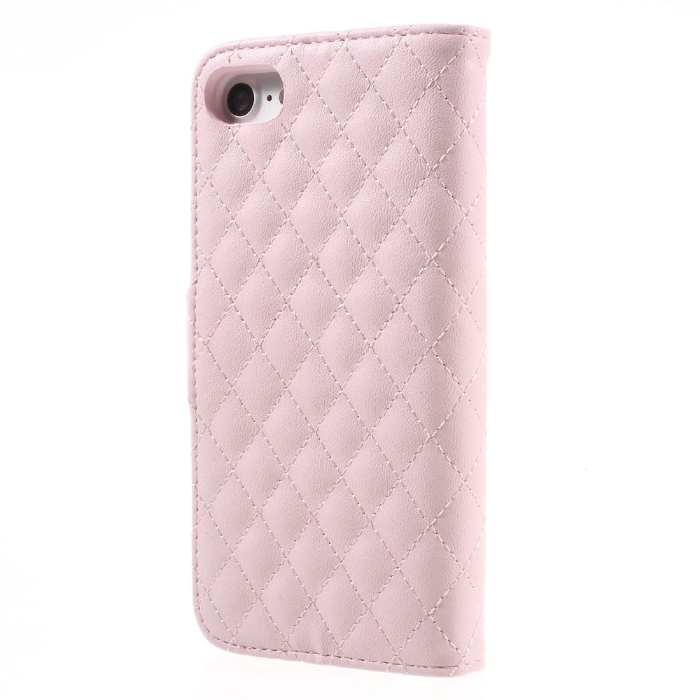 iPhone SE (2022) Bookcover hoesje Gewatteerd roze