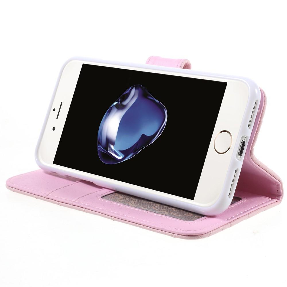 iPhone 7 Bookcover hoesje Gewatteerd roze