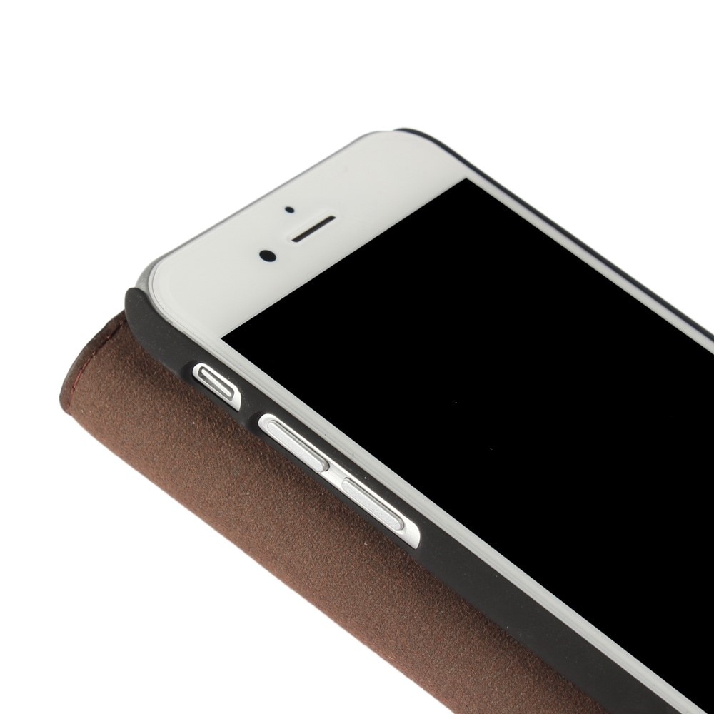 iPhone SE (2022) Mobielhoesje Echt Leer donkerbruin