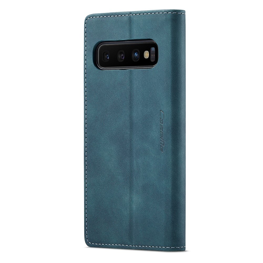 Slim Bookcover Hoesje Samsung Galaxy S10 Blauw