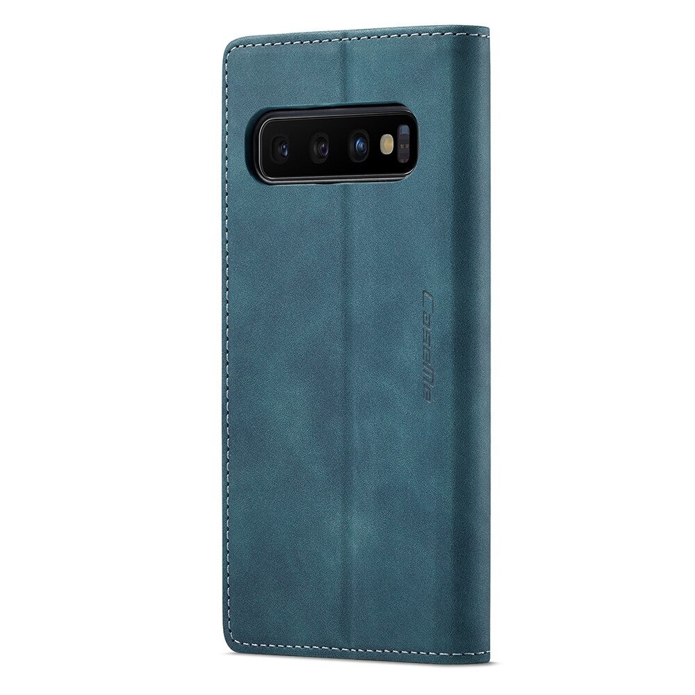 Slim Bookcover hoesje Samsung Galaxy S10 blauw