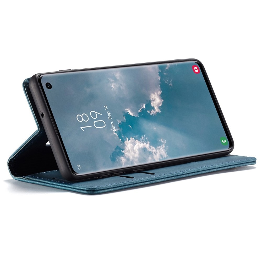 Slim Bookcover Hoesje Samsung Galaxy S10 Blauw