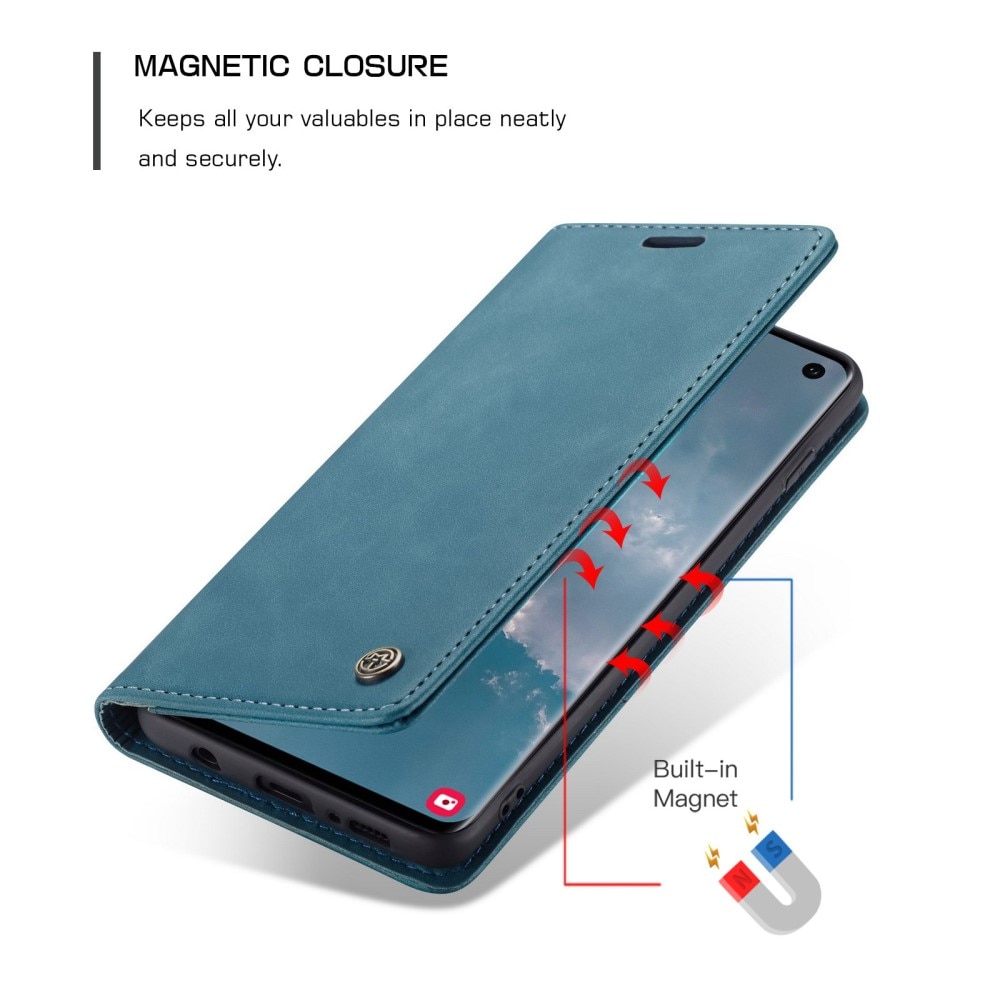 Slim Bookcover hoesje Samsung Galaxy S10 blauw