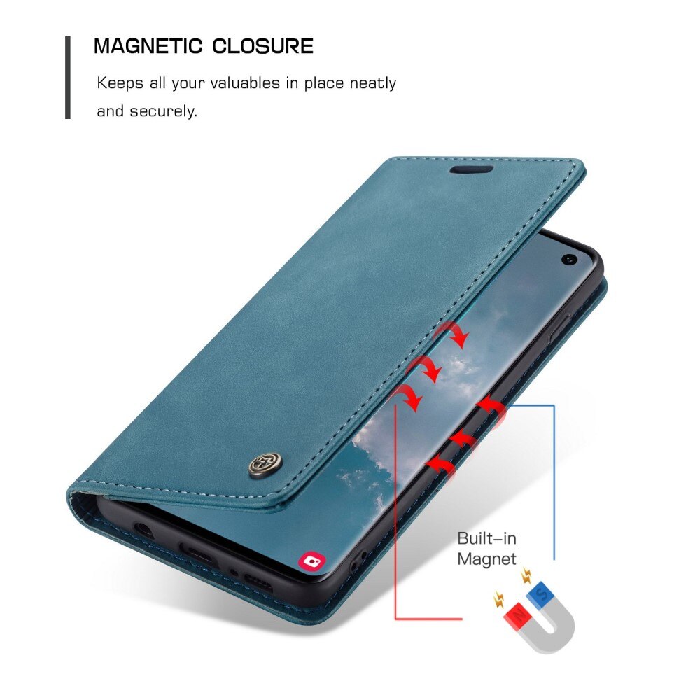Slim Bookcover Hoesje Samsung Galaxy S10 Blauw
