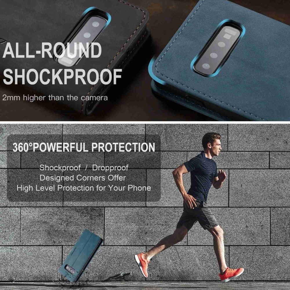 Slim Bookcover Hoesje Samsung Galaxy S10 Blauw