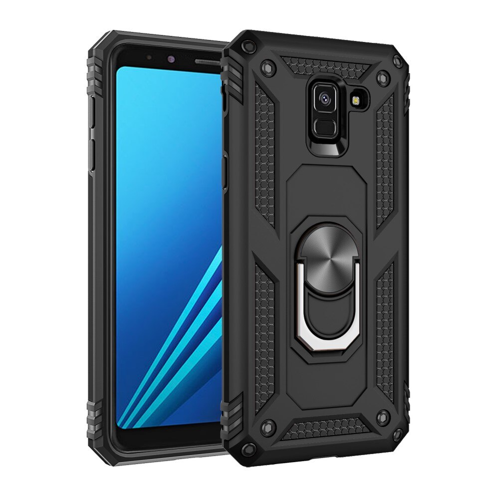 Samsung Galaxy A8 2018 Hybridcase Tech Ring zwart