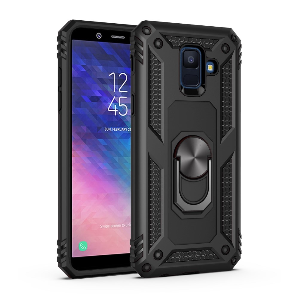 Samsung Galaxy A6 2018 Hybridcase Tech Ring zwart