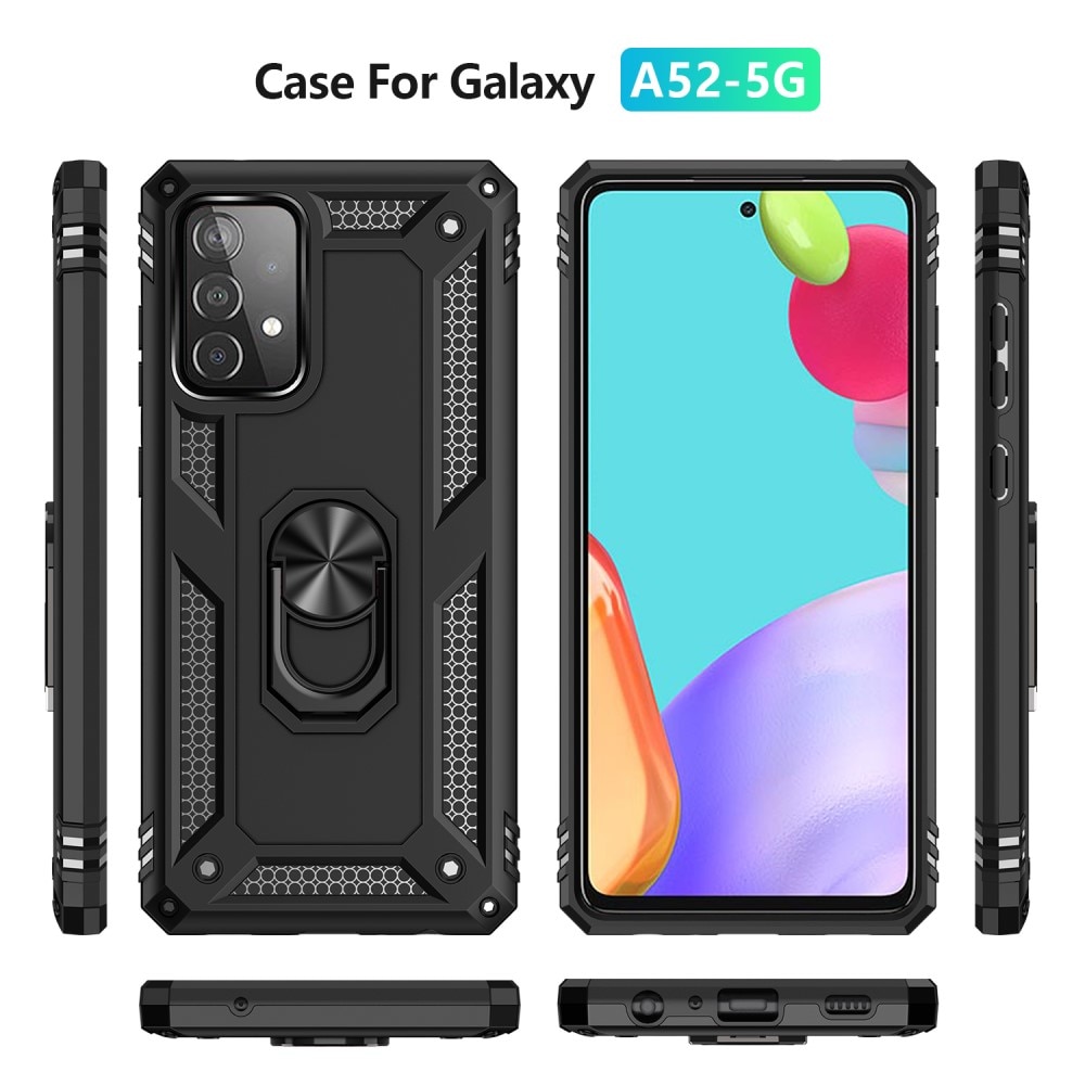Samsung Galaxy A52/A52s Hybridcase Tech Ring zwart