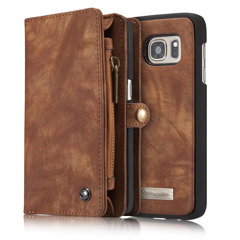 Multi-slot Hoesje Samsung Galaxy S7 Edge Bruin