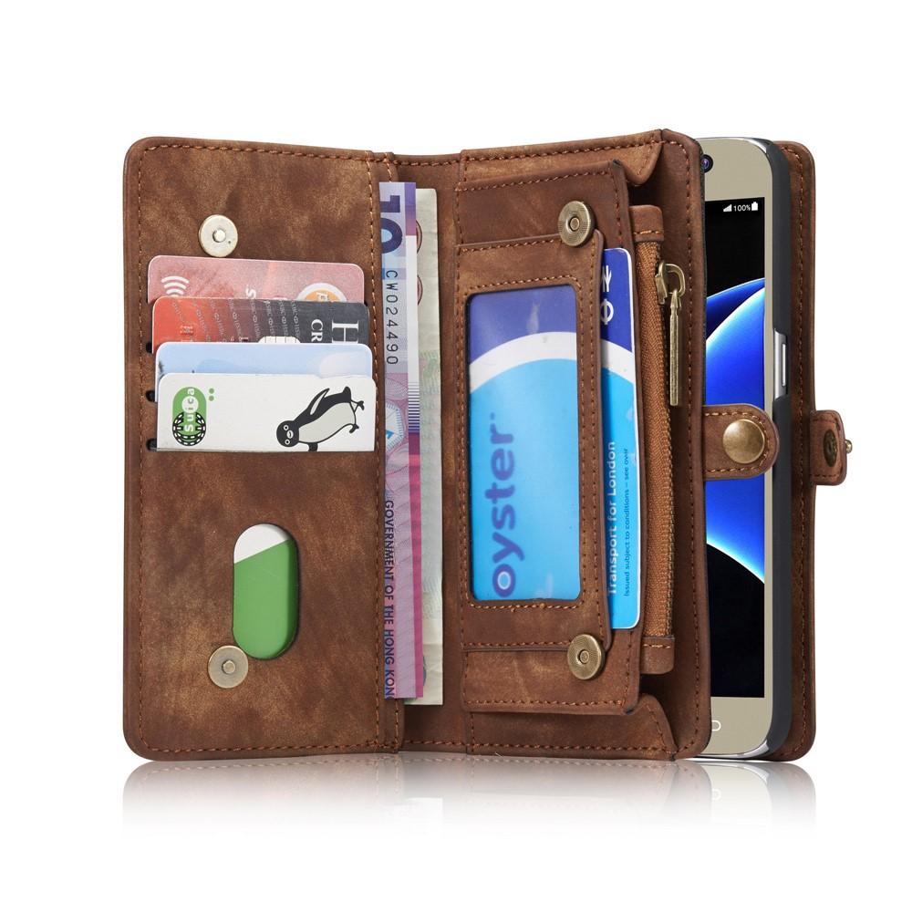Multi-slot Hoesje Samsung Galaxy S7 Bruin